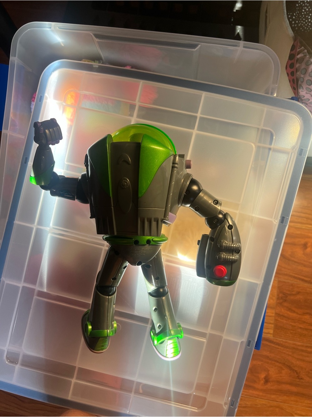 Buzz Lightyear Action Figure with Green and Silver Suit - Picture 3 of 3